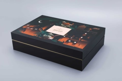 Foil stamping lid and base box