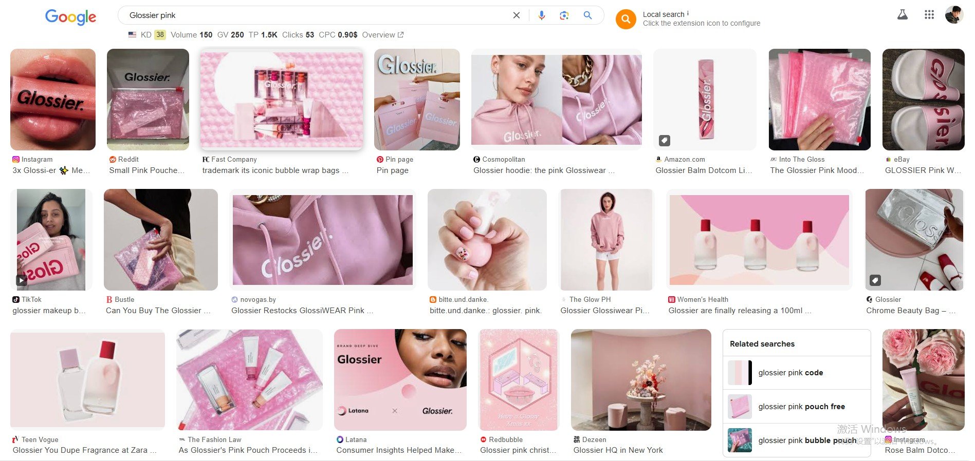 Glossier Pink