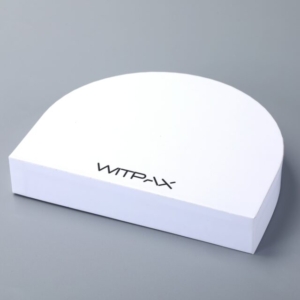 Half-circle lift-off lid boxes