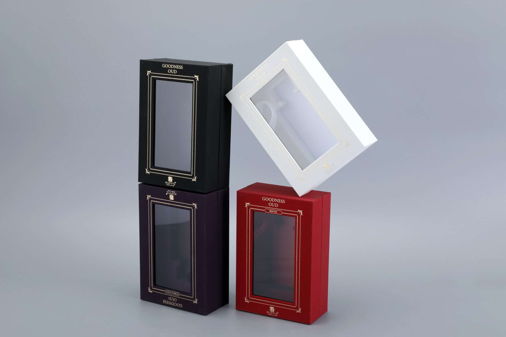 Handmade window patching perfume box