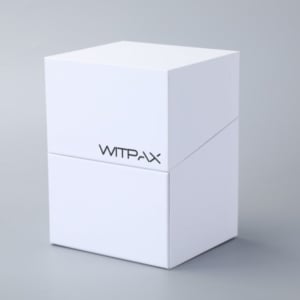 Hinged-lid die cut box with insert