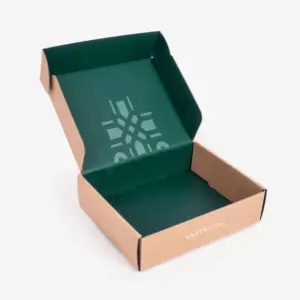 Custom Printed Mailer Box with Geometric Pattern Design