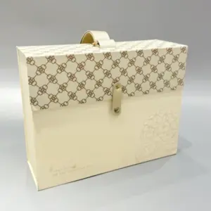 luxury flip-top gift box with string & button