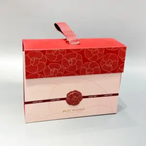 luxury magnetic closure gift box with string