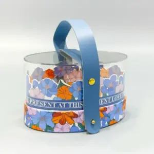 oval portable lift-off lid gift box