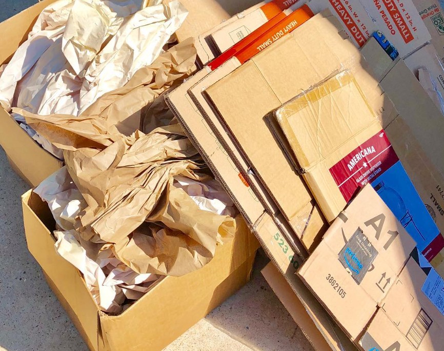 recycled cardboard to make corrugated boxes
