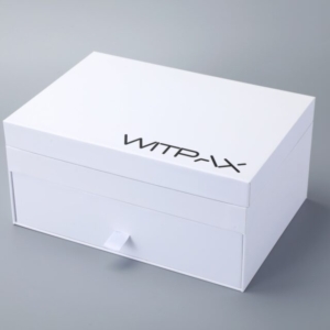 Two-tier hinged box with drawer