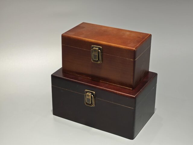 木制翻盖盒 (2)